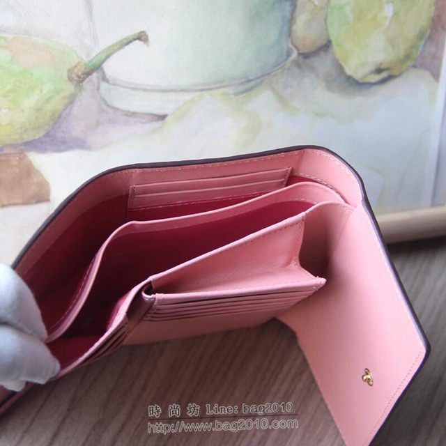 MCM錢包 原單 8011 兔子中款三折錢包 3D絲印 字母組合塗層帆布 MCM女款錢包  mdmc1037